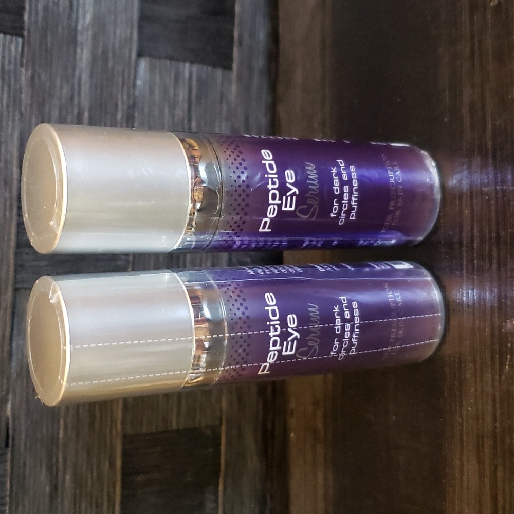 Skin Script RX Peptide Eye Serum SEALED 2 Bottles .5oz size. See PICS for flaws.